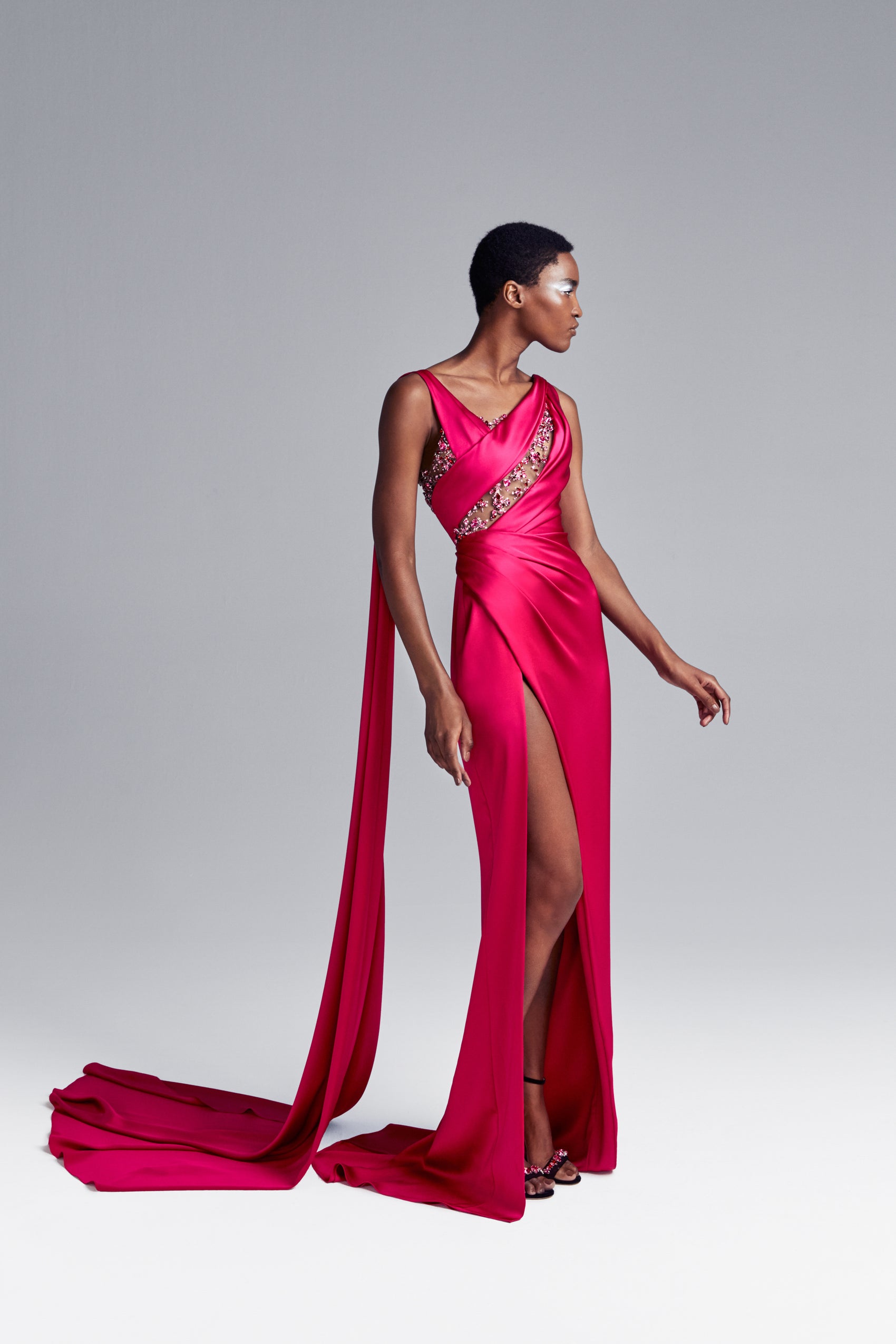 Ralph and russo red dress best sale