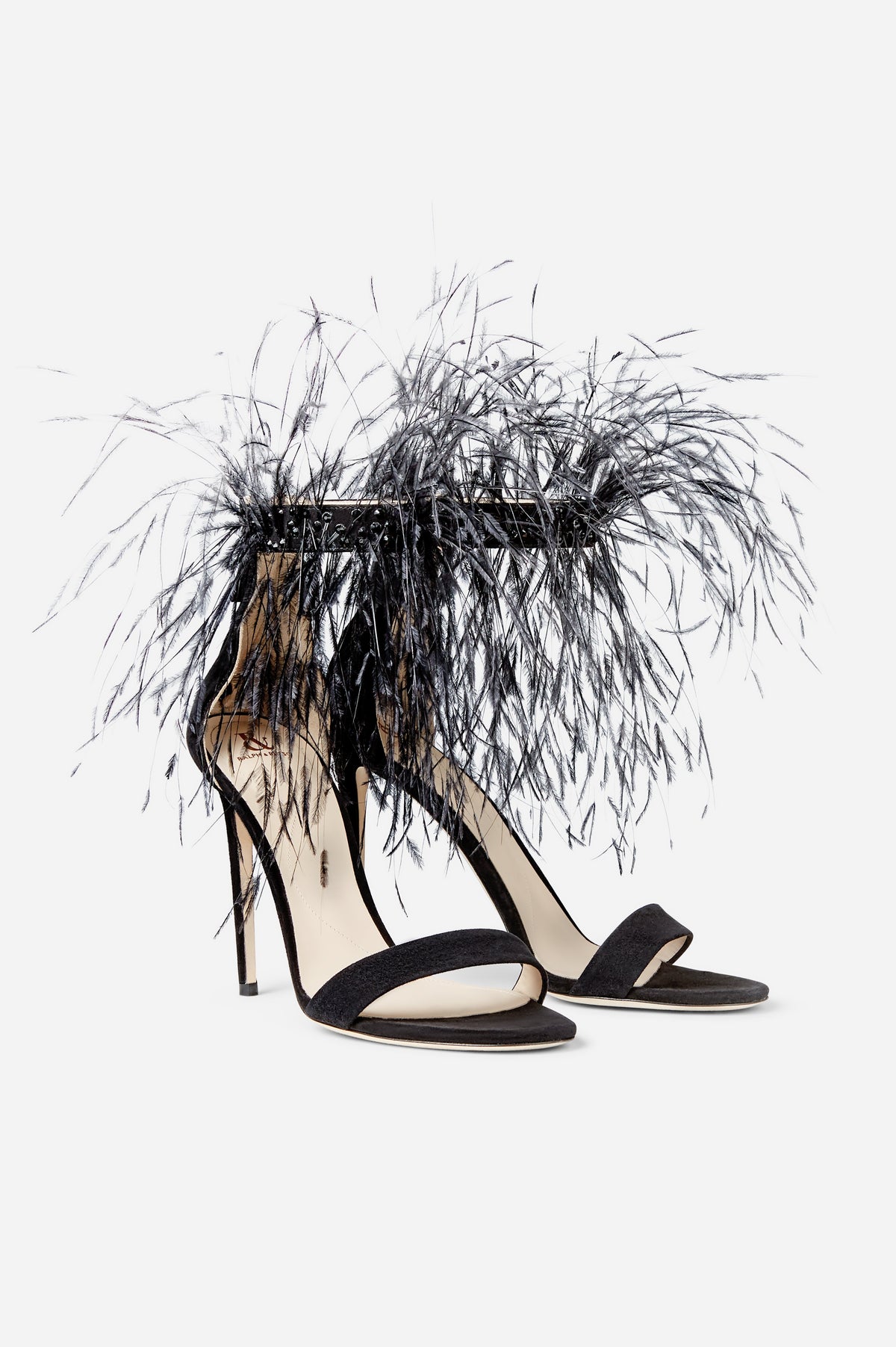 Feather clearance strap heels