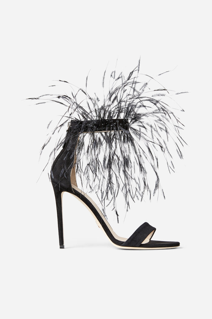 Embroidered Feather Sandal | Shoes | Ralph & Russo