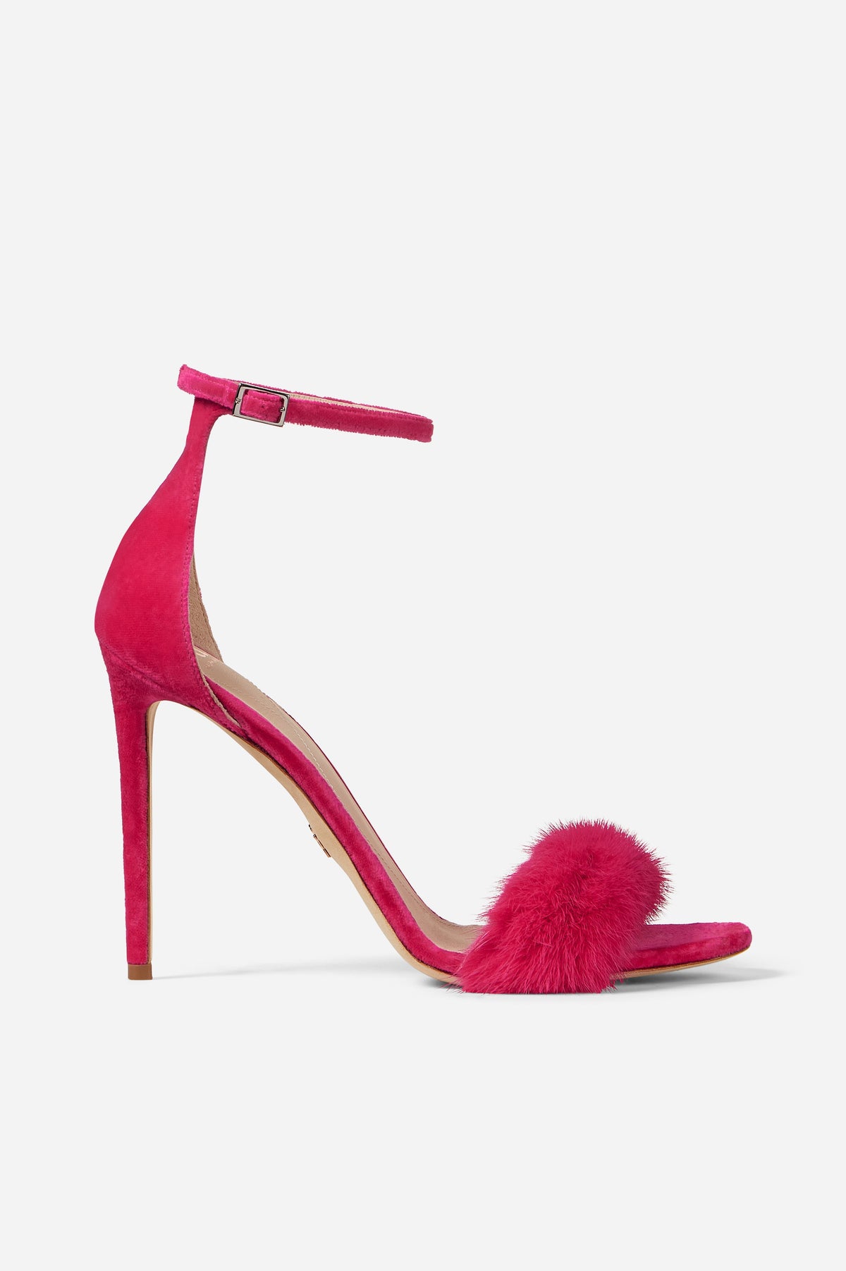 Hot pink hot sale suede sandals